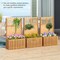 Wooden Raised Garden Bed with Privacy Screen - 25" L x 13" W x 41" H